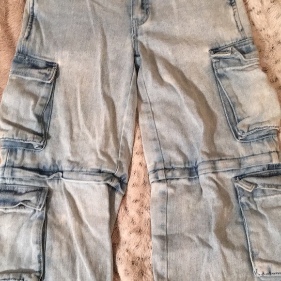 PacSun 90’s Baggy Cargo Zip Off Jeans - Picture 4 of 14